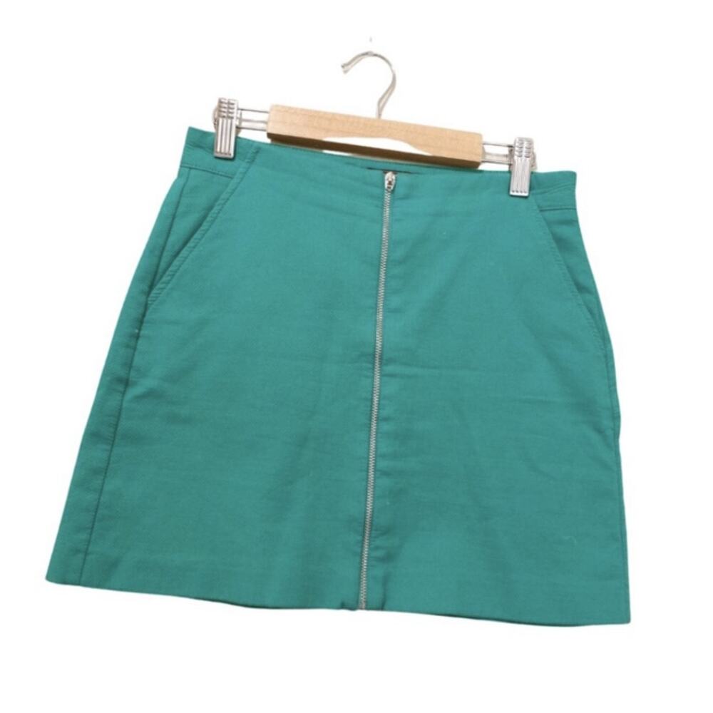 Zara bright green mini skirt